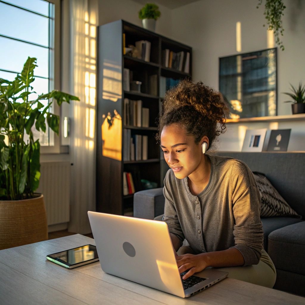 Happy family with financial security